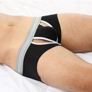 Men's Underwear Wholesale Sexy Men's Boxers Hollow Design Foreign Trade Underwear Supply Sg1011