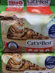 ☘️小福袋☘️德國 凱優 CAT S BEST《紅標 凝結 松木屑砂 4.3kg/包》可沖馬桶(便利商店限寄一包)貓砂