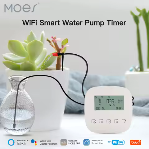 Moes WiFi Tuya Smart Watering Machine Automatic Plants Controller unit System Garden drip Irrigation