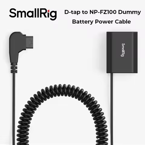 SmallRig D-TAP to NP-FZ100 Dummy Battery Power Cable for Sony A7 III, A7 IV, A7S III, A7R III, A7R I