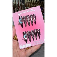 Y2K Gel Nails Pink Powder Polish