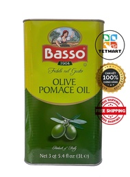 Dầu oliu (ô liu) pomance Basso 3L nhập khẩu (Basso Italia olive pomance oil 3000ml) Hàng EUfood chín
