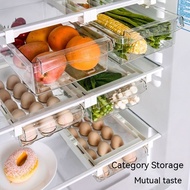 Multifunctional Hanging Refrigerator Storage Box PET Egg Box Fresh-keeping Box Storage Box Drawer Type Egg Box Fruit Vegetable Box Hanging Householdstorage box storage bed toyogo storage drawer jewellery box  organiser box box storage  toyogo storage