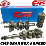 CMS RACING GEARBOX 6 SPEED Y15ZR/LC135 5S/FZ150i 100% ORIGINAL CMS RACING GEAR BOX 6SPEED FULL SET M