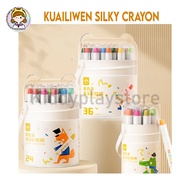 KUAILIWEN SILKY CRAYON SOFT Bright Colors 12/24/36/48 MOST COMPLETE and MOST UPDATED colors SILKY CR