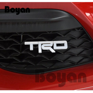 1 Piece 3D Metal TRD Logo Car Grille Emblem Badge Sticker Styling For Toyota Corolla Camry Axio Yaris Harrier Sienta Revo Reiz Vios Wish Altis Coolant Car Accessories