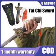 Stainless Steel Foldable Taiji Sword丨Taizhi Retractable Toy Sword丨Morning Exercise Sword With Cloth 