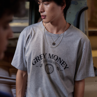 [MOO 2/24] Grey Money T-shirt  เสื้อยืดลายคอกลมสกรีนลาย "Grey Money" ด้านหน้า