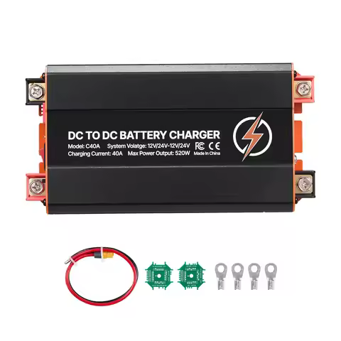 SucceBuy DC to DC Battery Charger 520W 40A Alternator Charger Fits LiFePO4 Lead-Acid AGM GEL Batteri