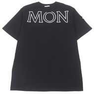 成色極佳 □ MONCLER 2022 新款短袖T卹，100%純棉，Logo印花，Logo貼片，黑色，L碼，正品男款