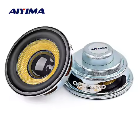 AIYIMA 2Pcs 52mm Mini Audio Portable Speakers 5W Waterproof Glassfiber Full Range Speaker Bluetooth-