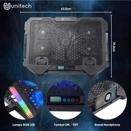 COOLINGPAD GAMING UNITECH 5 KIPAS RGB PLUS DOCKING HANDPHONE S500 /