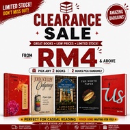 【RM4-5🔥】Grade B/Grade C Book Clearance | Preloved Books RM5 & Below | Mixed Titles | Fiction Non-Fic