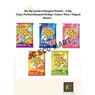 Bio Zip Laundry Detergent Powder - 2.3kg (Type: Perfume Bouquet/Orange/ Colour/ Flora / Magical Bloo