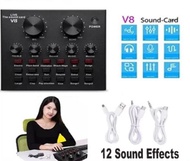 Sound Card V8 Singing Live Soundcard Mixer External Audio Mic Murah