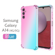 Carristo Samsung Galaxy A14 4G / Samsung Galaxy A14 5G Rainbow Aurora Anti-Shock Case Cover Back TPU