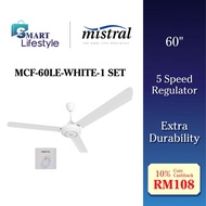 Mistral Ceiling Fan With Regulator (60") MCF-60LE / Morgan Ceiling Fan (60") MFC-EURUS 360WH