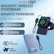 CCC 20000mAh Magnetic Wireless Powerbanks Ultra-thin Portable External Phone Battery Wireless Charge