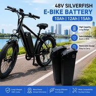 Silver Fish 48V 10Ah 12Ah 15Ah 13S 3P/4P/5P Lithium battery pack 1500W motor 30A BMS For Folding hou