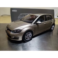 Golf 7th Generation Car Model 1 18, Original Packaging, Gold, Co-Driver Door A Little Rash, Mind Don