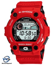 Casio G-Shock Low Temperature Moon Data Tide Graph Red Resin Watch G-7900A-4D/G7900A-4D