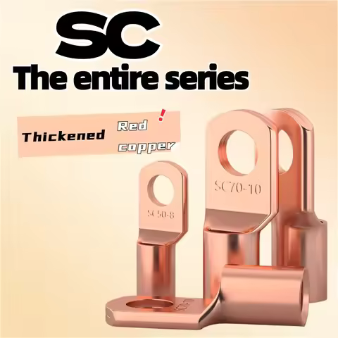 5-20Pcs 4-70mm2 SC4 SC6 SC10 SC16 SC25 SC35 SC50-95 Tinned Copper Wire Nose Terminal Crimp SC Type L