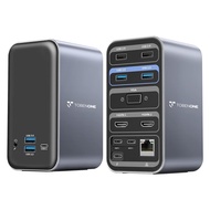 USB C Docking Station Dual Monitor for MacBook Pro/Air, 13-in-2 Triple Display Laptop USB-C Hub, Typ