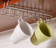 Stainless Steel Kitchen Storage Rack Cupboard Hanging Hook Shelf Dish Hanger Shelf