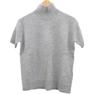 全新max Mara PAOLA 高領短袖針織衫，羊毛和羊絨混紡，灰色，尺寸 0754。 [二手]