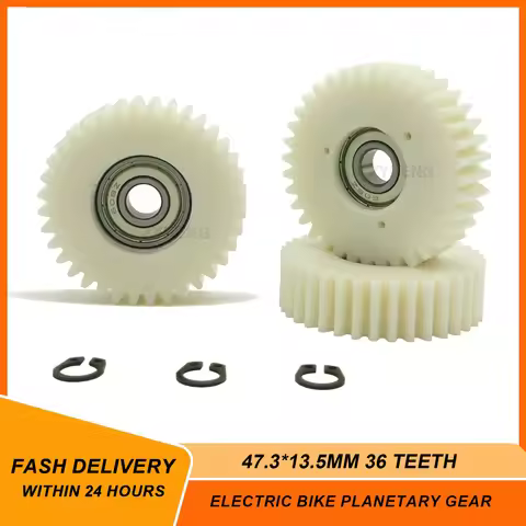 47.3x13.5mm Electric Bicycle 36T Planetary Gears with 8mm Bearing Bike Nylon Tooth Gear For Bafang 5