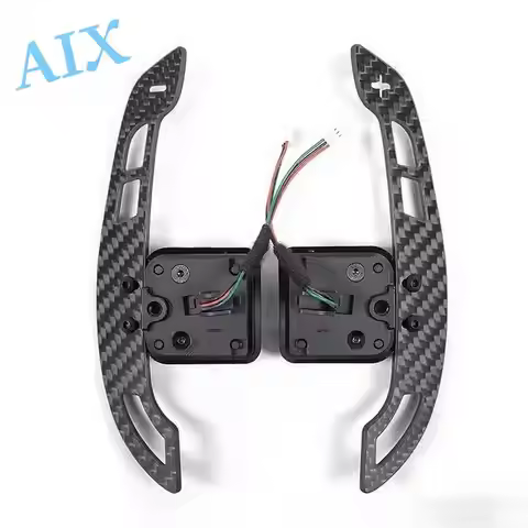 USA Stock Black Carbon Fiber Magnetic Paddle Shifters for Audi A6 A7 S6 S7 Rs6 Rs7 C8