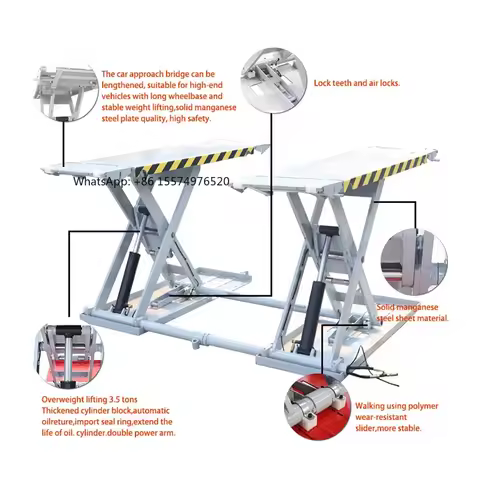 2026 Hot Portable Car Lift 10v/220v/380v Medium Lift 1.2m/1.4m Scissor Lift Home Garage Car Lift, Ca