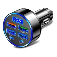 MLADEN 300W 6 Ports Car Charger Fast Charging PD USB C Car Phone Charger Type C Adapter in Car