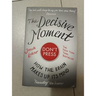 CLEARANCE [Preloved] Jonah Lehrer: The Decisive Moment