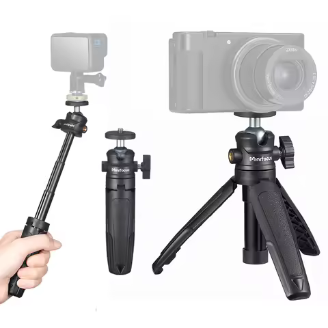 Extension Pole Tripod Mini Selfie Stick Tripod Stand Handle Grip for Canon G7X Mark III Sony ZV-1 RX