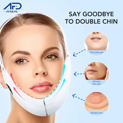 5 Modes LED Photon Therapy Slimming Vibration V Face Massage Care Face Lifter V-Line Up Face Lifting