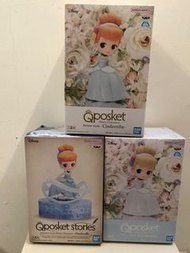 全新 迪士尼灰姑娘公主Q posket Figure 仙履奇緣Figure Disney Cinderella Princess Qposket Figure 灰姑娘公主Cinderella模型 Ci