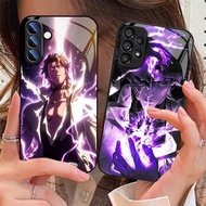 Sosuke Aizen Bleach 01 Glass Phone Case For Samsung Galaxy S25 S24 Ultra S23 Fe S22 Plus S21 S20 S10