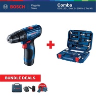 BOSCH [COMBO] GSB 120-LI Gen 2 Impact Drill Driver Kit - 06019G81L1 + BOSCH 108-In-1 Household Tool 