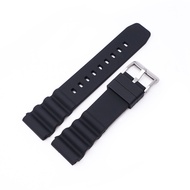 Waterproof Rubber Strap 20/22mm Width Silicone Bracelet 20mm 22mm Watch Band for Seiko 007 Diving Replacement Wristband Watches Accessories
