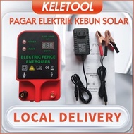 KELETOOL Pagar Elektrik Kebun Set Solar Electric Fence Motor Pagar Kebun Elektrik Kebun Pagar Lembu 