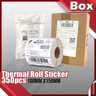Airwaybill Thermal Roll Sticker 350pcs A6 100 x 150mm Thermal Paper Consignment Note Sticker Shipping Label Sticker 热敏标签