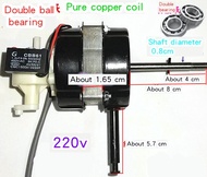Electric Fan Motor AC 220V Double Ball Bea Table Fan Motor Universal Foor Fan Motor Pure Copper Wire Head 8