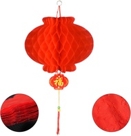 lampion gantung kertas imlek merah lentera hiasan dekorasi dekor hari raya tahun baru cina gong xi x