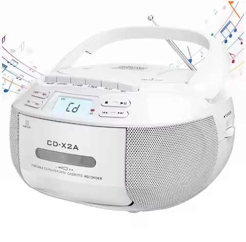 Multifunctional Cassette Deck Integrated Machine, Student CD Optical Disc Cassette Player, Stereo Bl