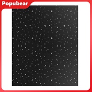 1 Set Star Moon Pattern Blackout Curtain Travel Window Blind Shade Portable Removable No Drill Light