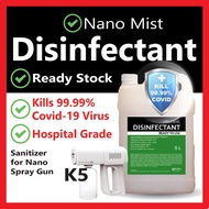 breeze ✅KKM APPROVED INGREDIENT ✅5L Nano Mist Disinfectant Sanitizer✅K5 Spray Gun ✅Non Alcohol ✅Food Safe 无酒精医用消毒液