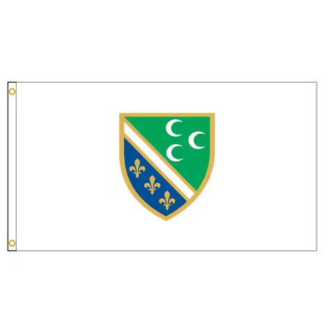 90X150cm 3x5ft Bosniac Bosniak National Council Flag in Sandzak Armija Bih Zastava