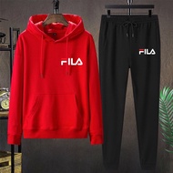 BK292-LONG+Aa292 Set Of Hoodie + LONG Pants Good Quality Premium Grade LONG-Sleeved Shirt Soft And C