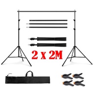 2.8Mx3M Stainless Steel Background cket Heavy-duty cket Adjustable Photography Tripod with Backgroun